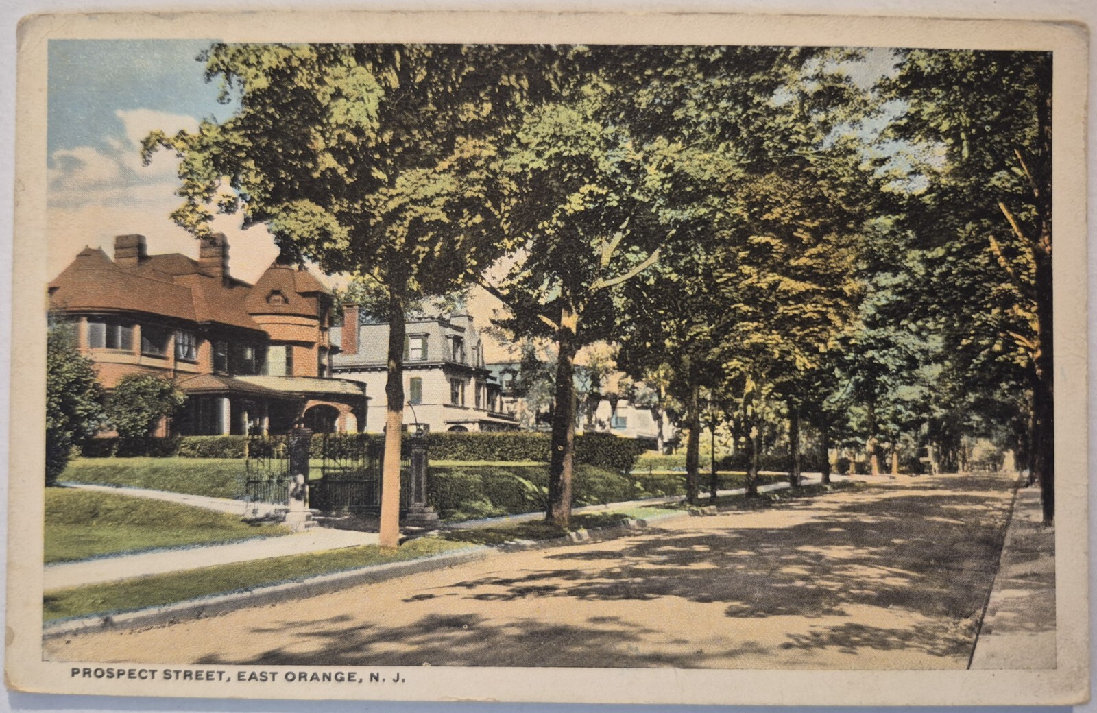 Vintage Postcard Prospect Street Orange New Jersey AA90