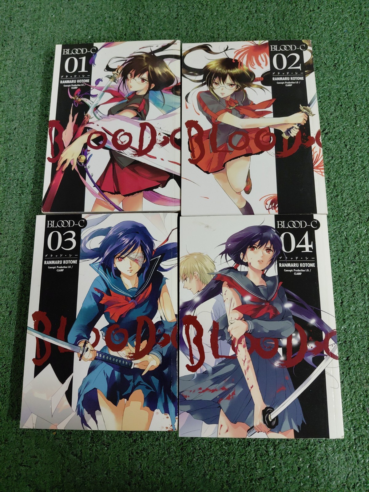 Blood-C Volume 1-4 Complete by Clamp Manga Rare OOP Dark Horse Manga