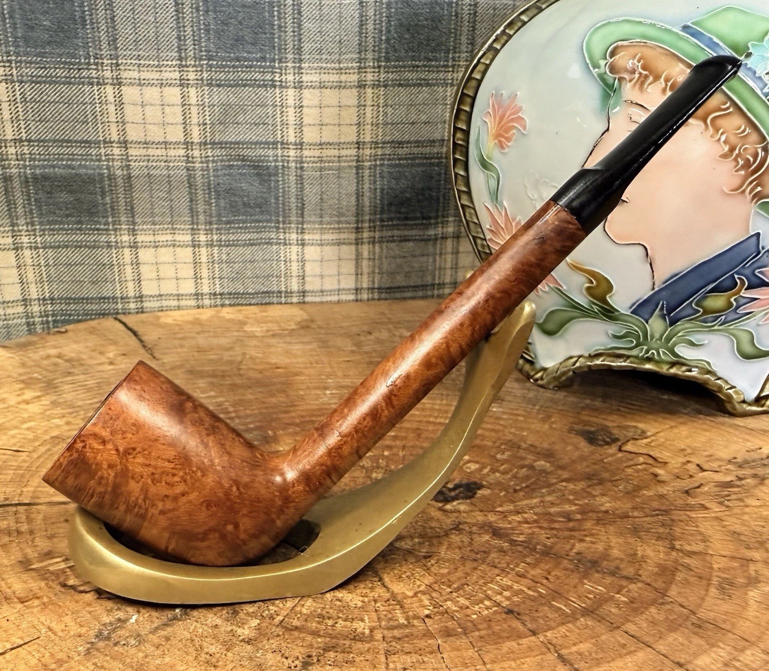 Vintage Artisan Unmarked 5.5” Pencil-Shank Lovat Estate Pipe Flared Dublin Bowl