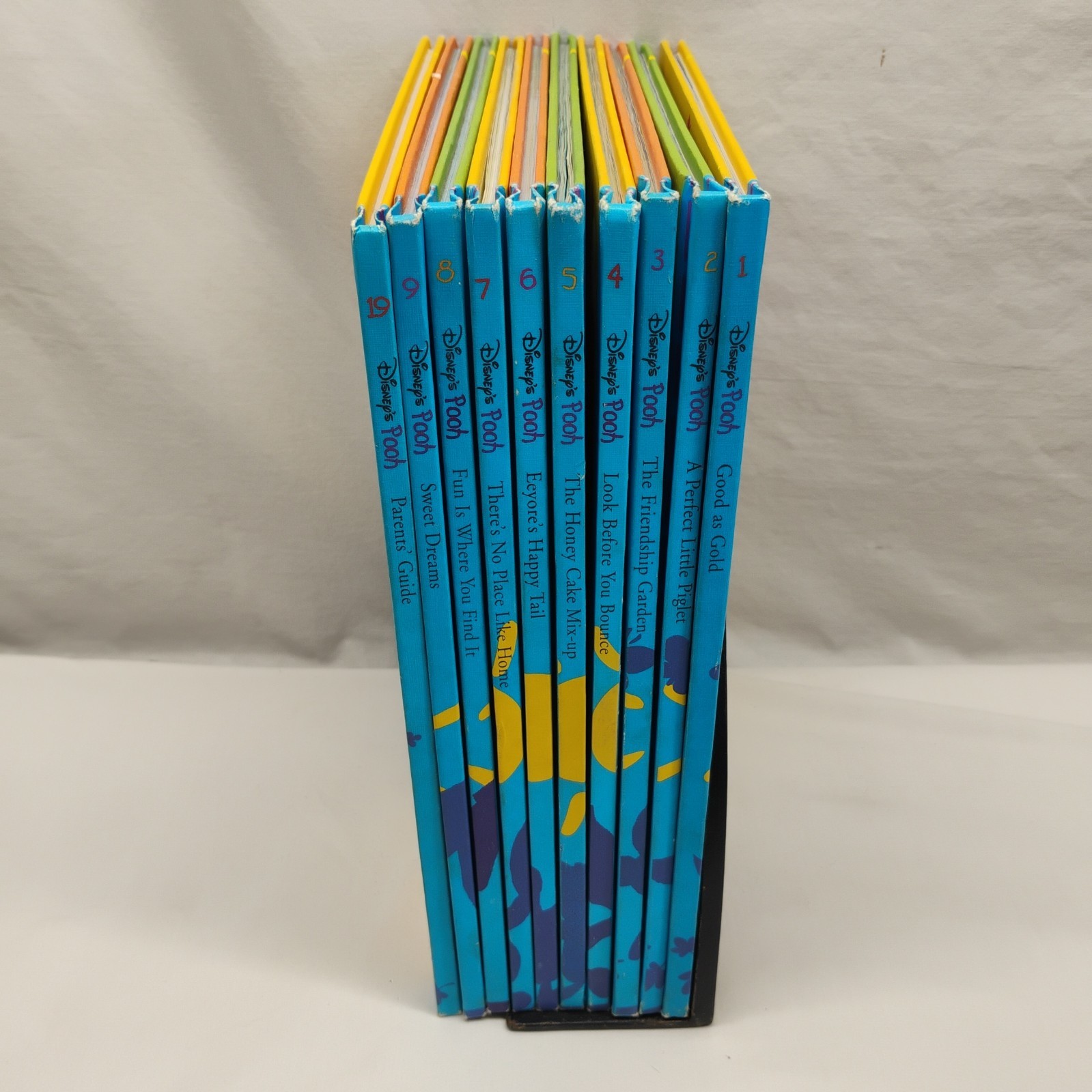 Vintage Disney Out & About with Pooh Series Book Set 1-9 & 19 (10 Books Lot)