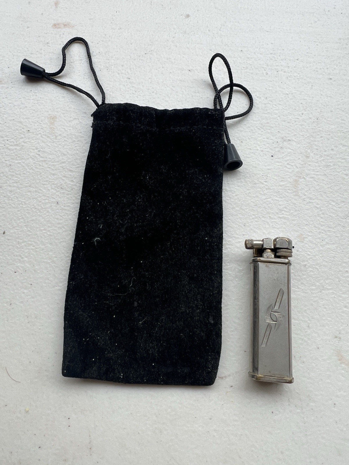 Vintage Hadson Moonlite Lift Arm Petrol Lighter Art Deco Design - Untested