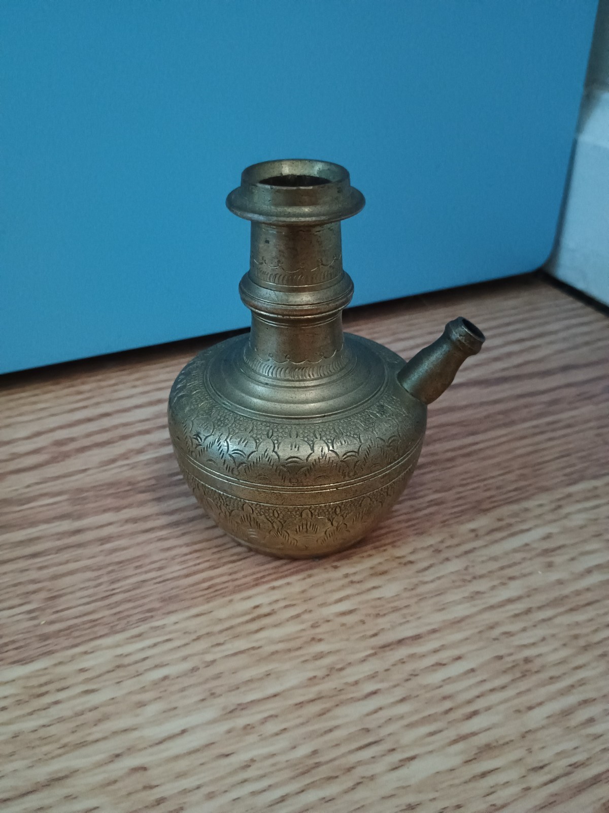 Brass Cast Kendi Minangkabau Sumatra Indonesia circa 1900 Antique 19th C No Lid