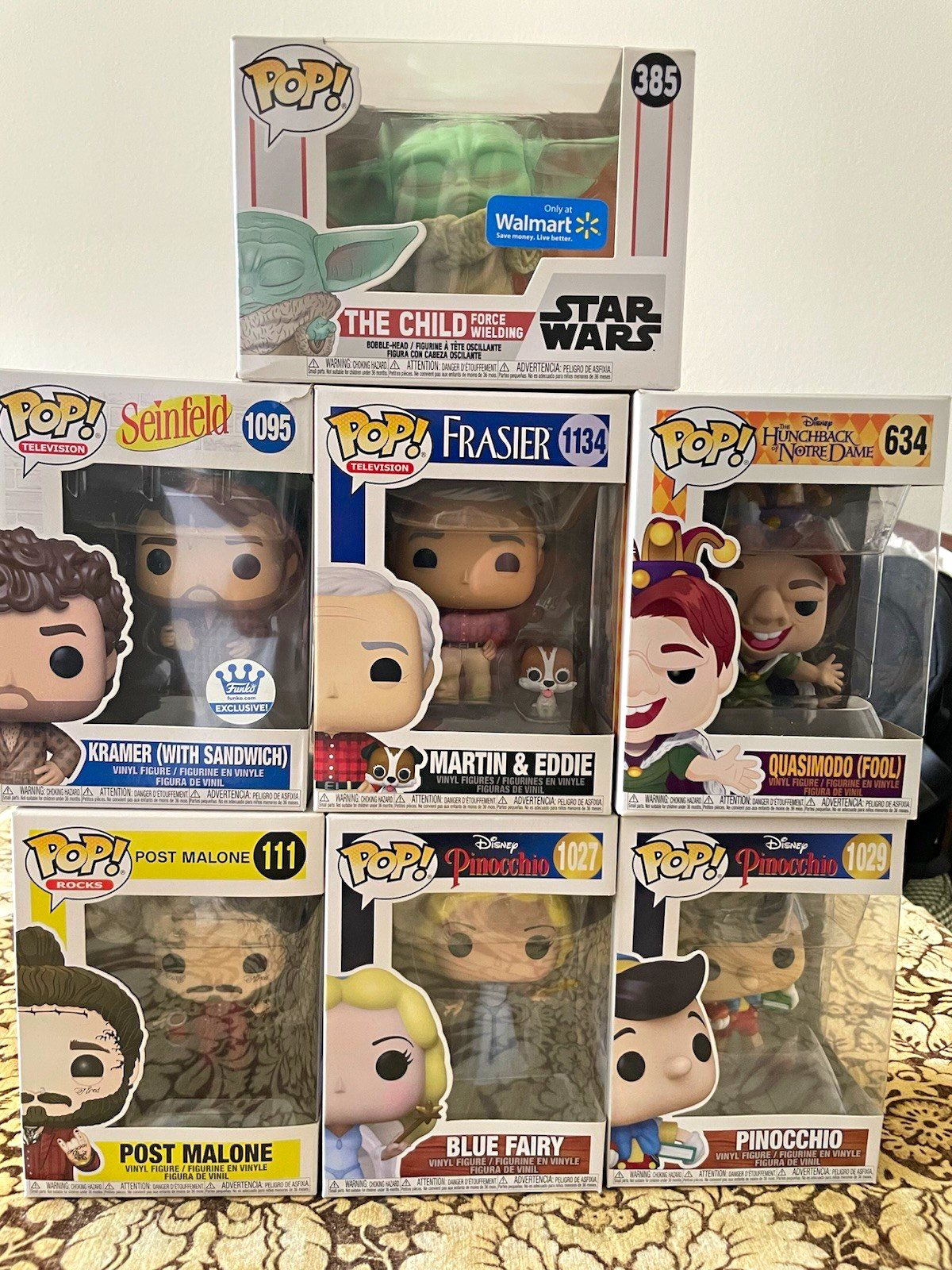 Funko Pop 6pc Mixed Lot Star Wars Seinfeld Frasier Disney Walmart Exclusive