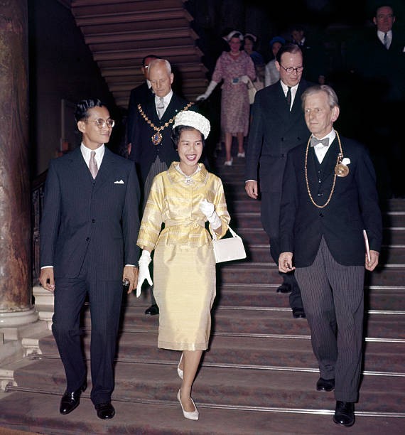 King Bhumibol Queen Sirikit of Thailand Lancaster House London a S- Old Photo