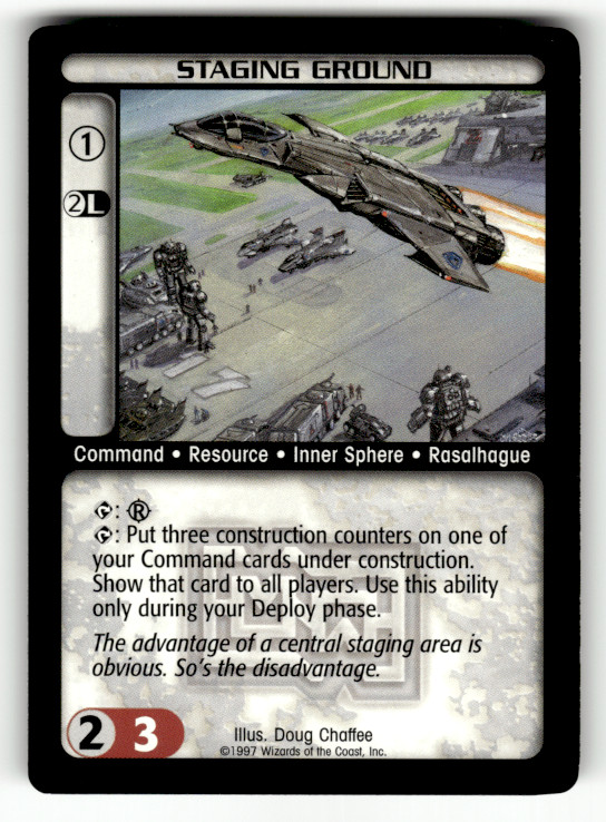 BattleTech Staging Ground 1997 BattleTech CCG Wizards of the Coast BattleTech Staging Ground 1997 BattleTech CCG Wizards of the Coast