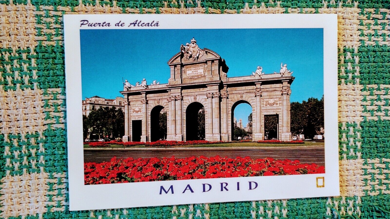 BEAUTIFUL POST CARD Puerta de Aleala MADRID SPAIN.