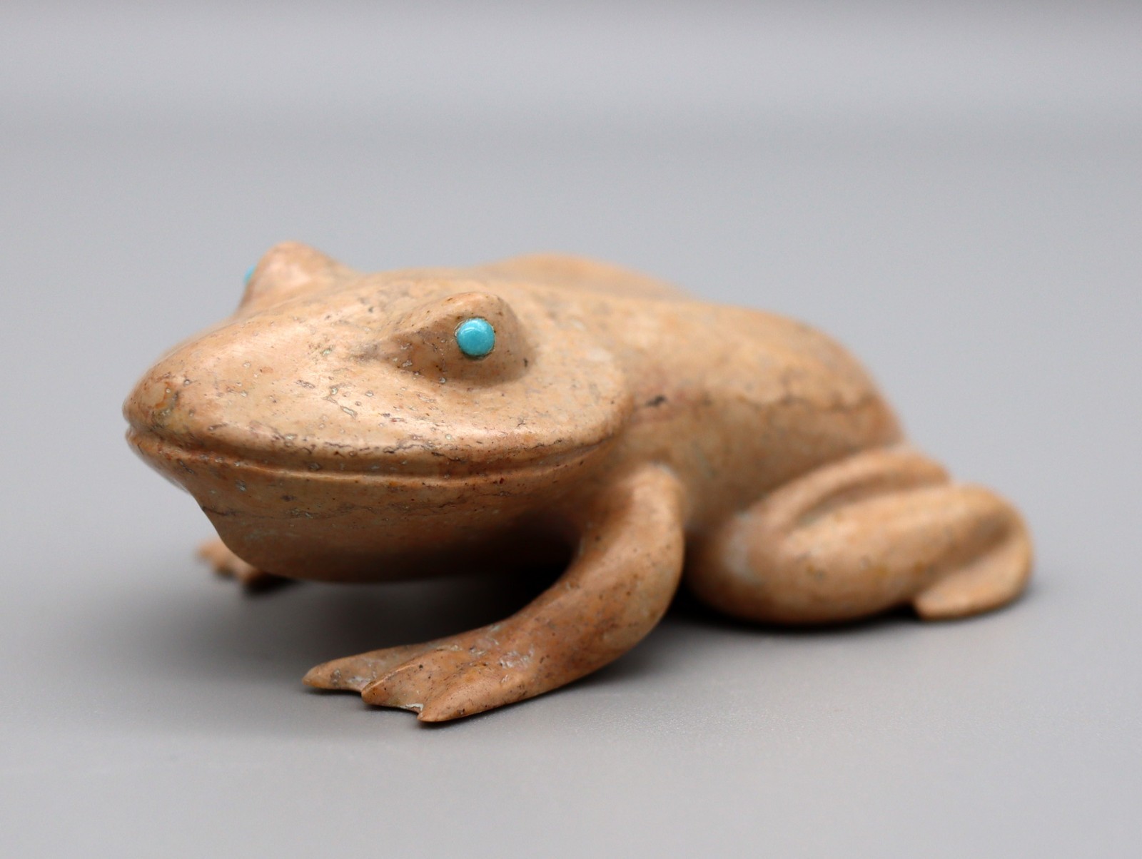 Melvin Eriacho Yellow Jasper Zuni Frog Fetish