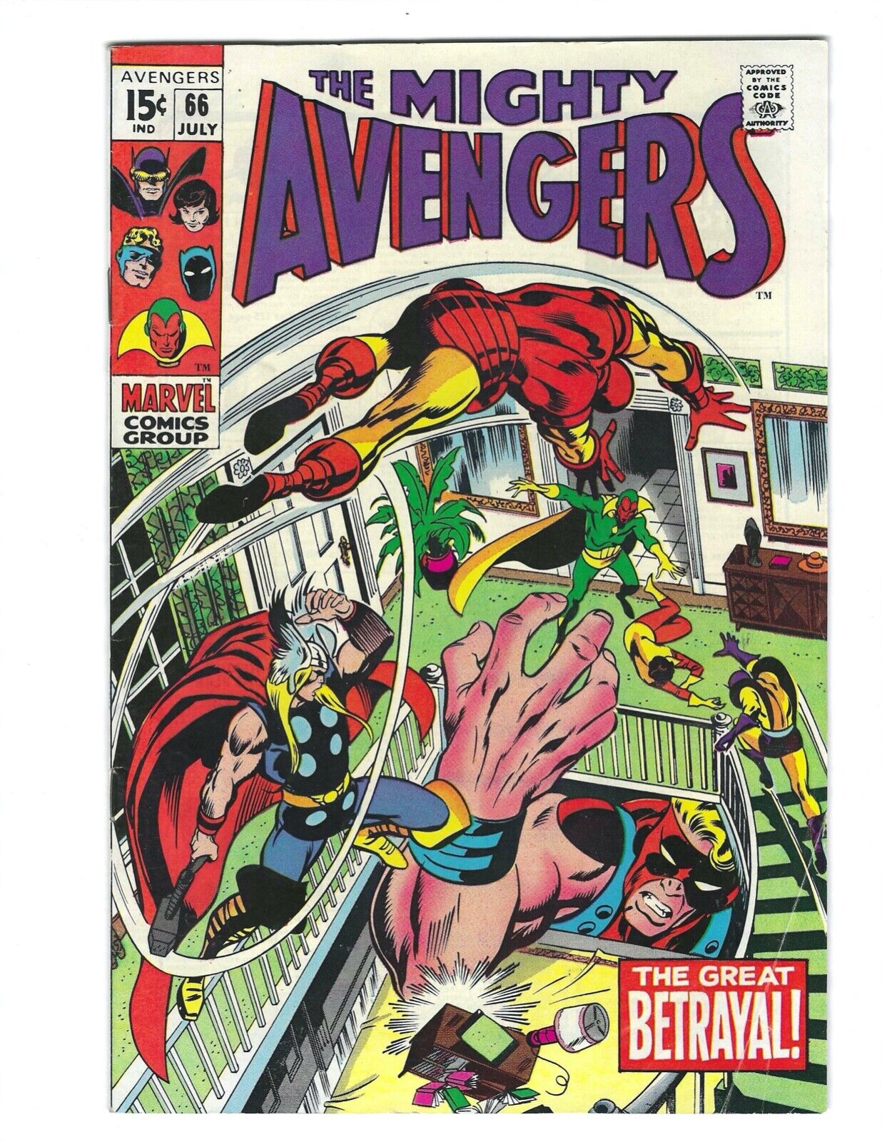Avengers #66 1969 VF or Better Beauty The Great Betrayal 1st Admantium  Combine