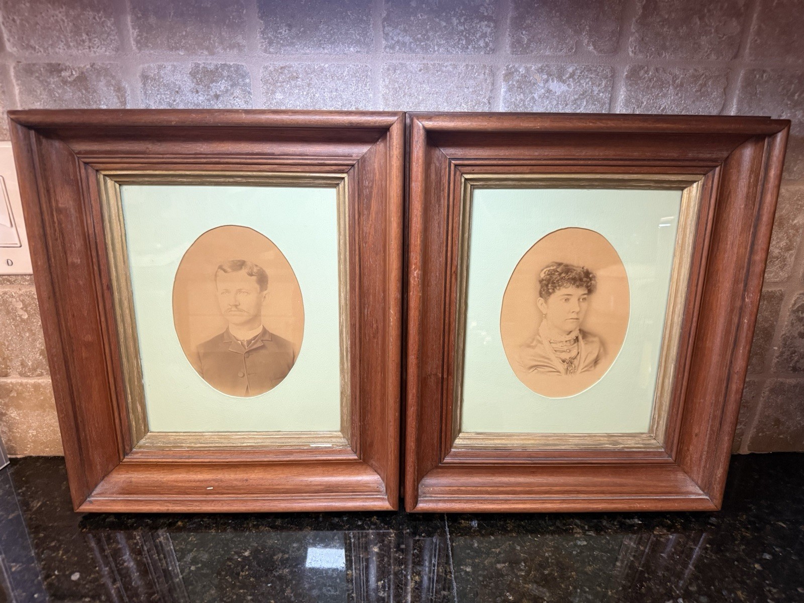 Antique Victorian 1800’s Portrait Wood Framed James Monroe Smith Sr. & May Kidd Antique Victorian 1800’s Portrait Wood Framed James Monroe Smith Sr. & May Kidd