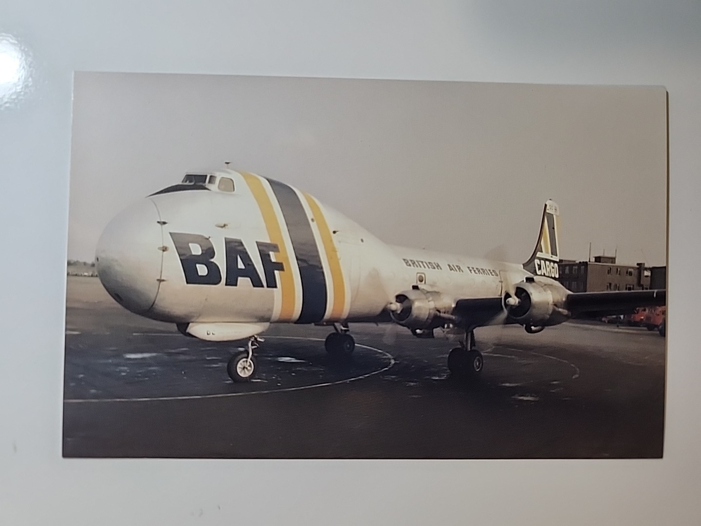 ATL-98 Carvair, operated by British Air Ferries (BAF) LIMITED EDITION Postcard
