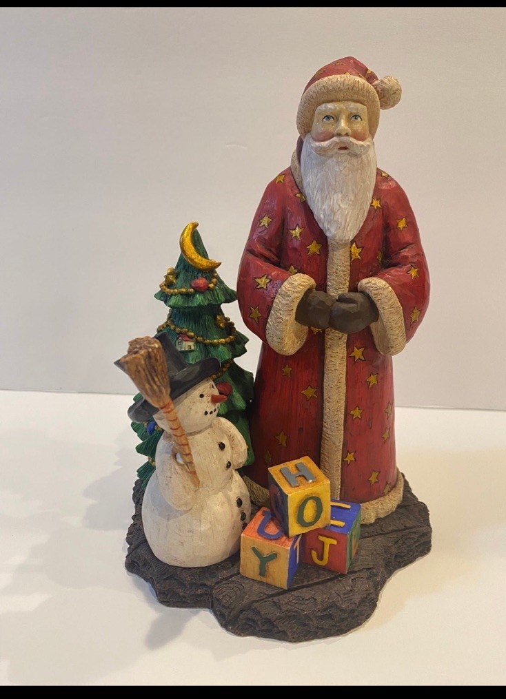 Vintage Pipka Figurine Old St. Nick Lang & Wise 1988 First Edition New in Box 