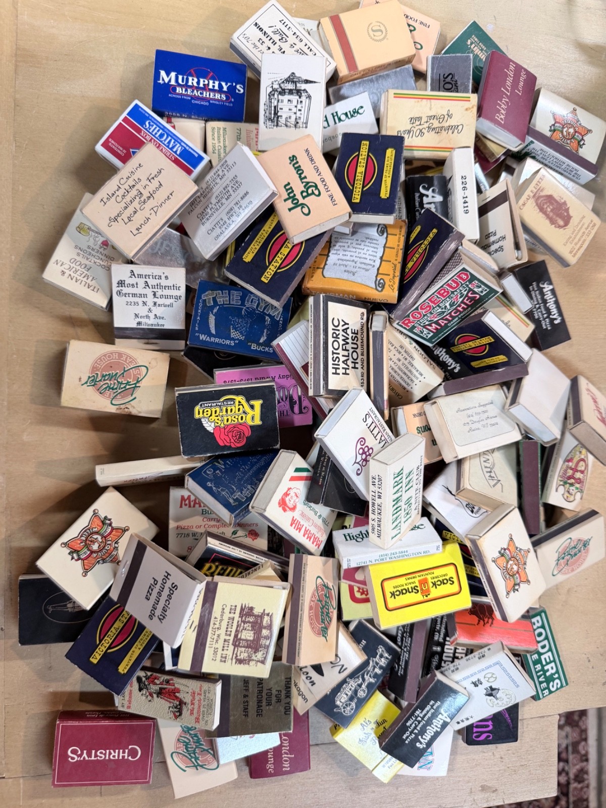 Lot 65 ALL Vintage Matchboxes &  Matchbooks Restaurants, Bars, Supper Clubs, Ads