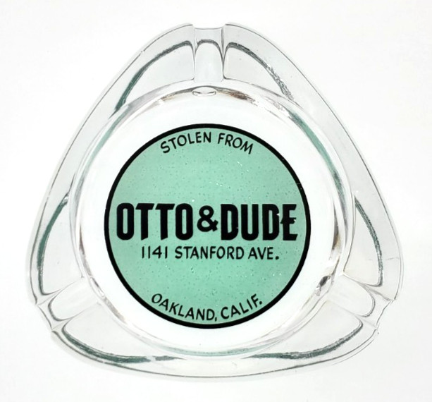 Vintage Marketing Ashtray / Otto & Dude Bar & Grill / Oakland California CA