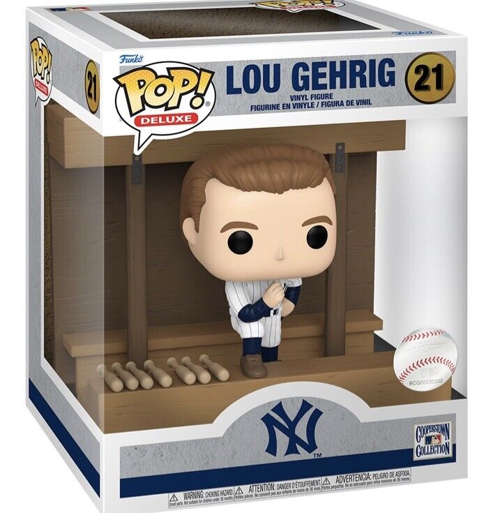 MLB Yankees Lou Gehrig in Dugout Deluxe Funko Pop Vinyl Figure #21 (PREORDER)