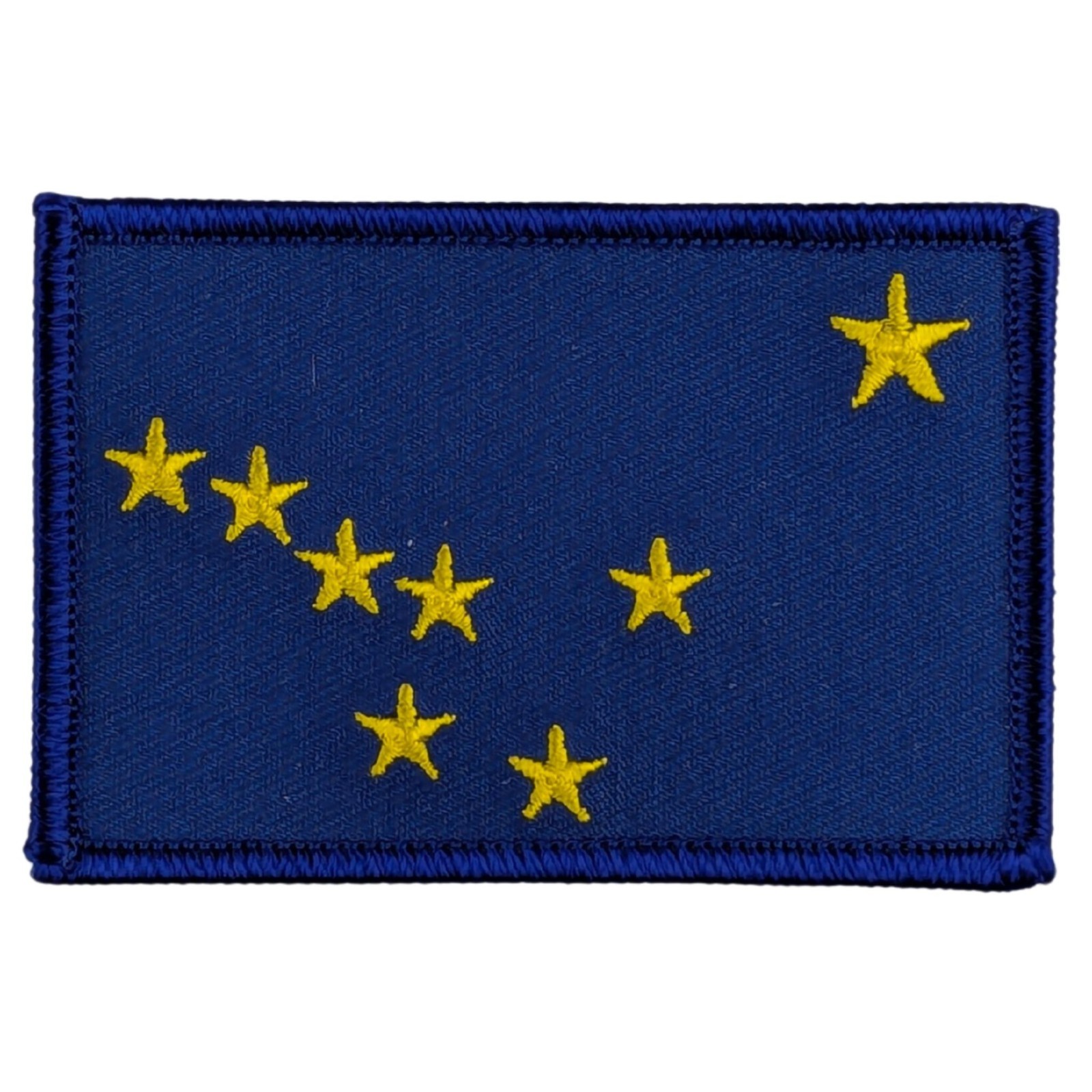 Alaska State Flag Patch - Sew-On - Blue Border