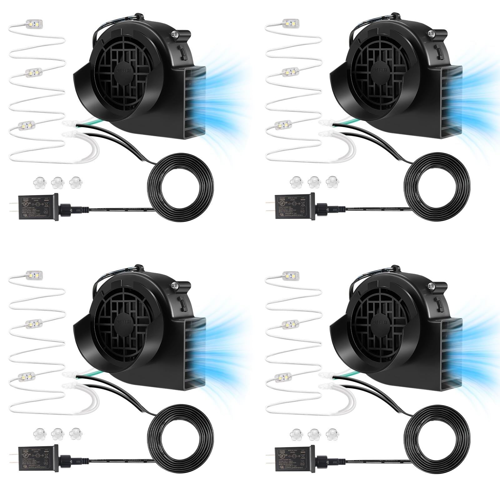 4Pcs 12V 1.2A Inflatable Fan Replacement for Christmas Halloween Inflatable 4Pcs 12V 1.2A Inflatable Fan Replacement for Christmas Halloween Inflatable