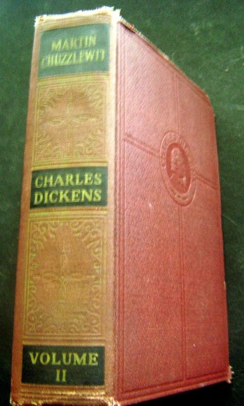 Vintage 1868 BOOKS INC The Works of Charles DICKENS Vol II MARTIN CHUZZLEWIT HC
