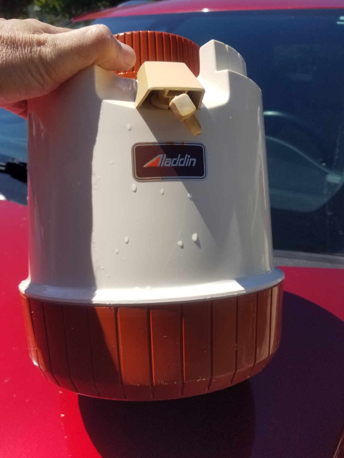 VINTAGE ALADDIN’S PUMP-A-DRINK Jug Cooler Drink Dispenser Gallon # 585 