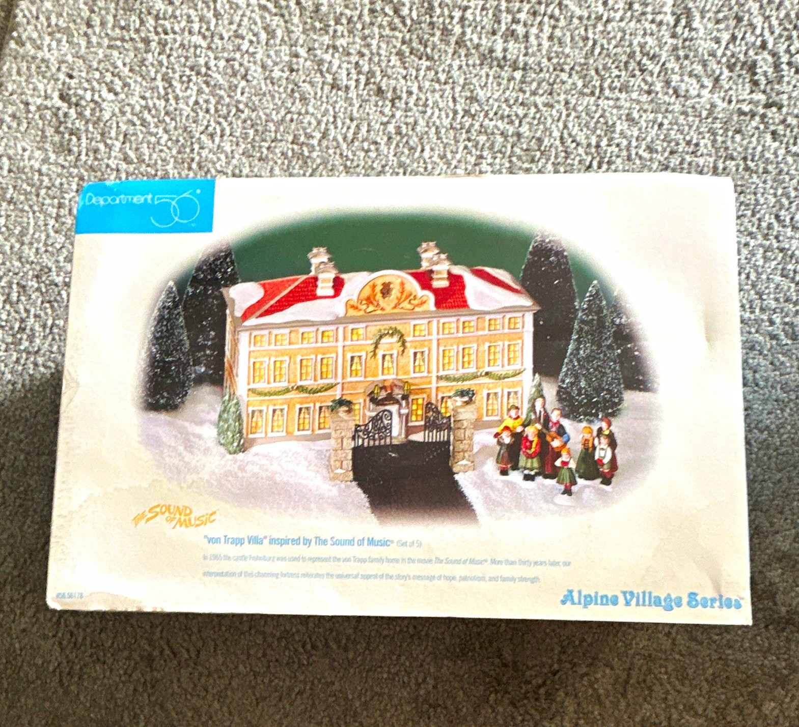 Department 56 Alpine Village Von Trapp Villa Lighted Building, Boxed NEVER USED 