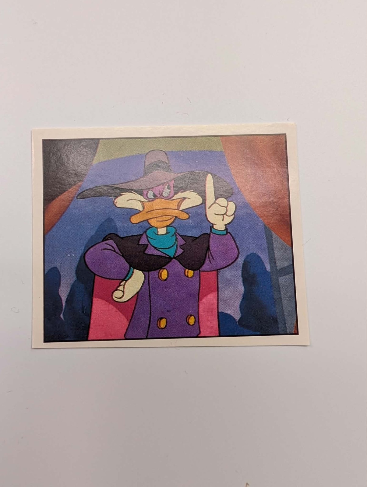 1991 panini darkwing duck card #1 (rookie/ first appearance)