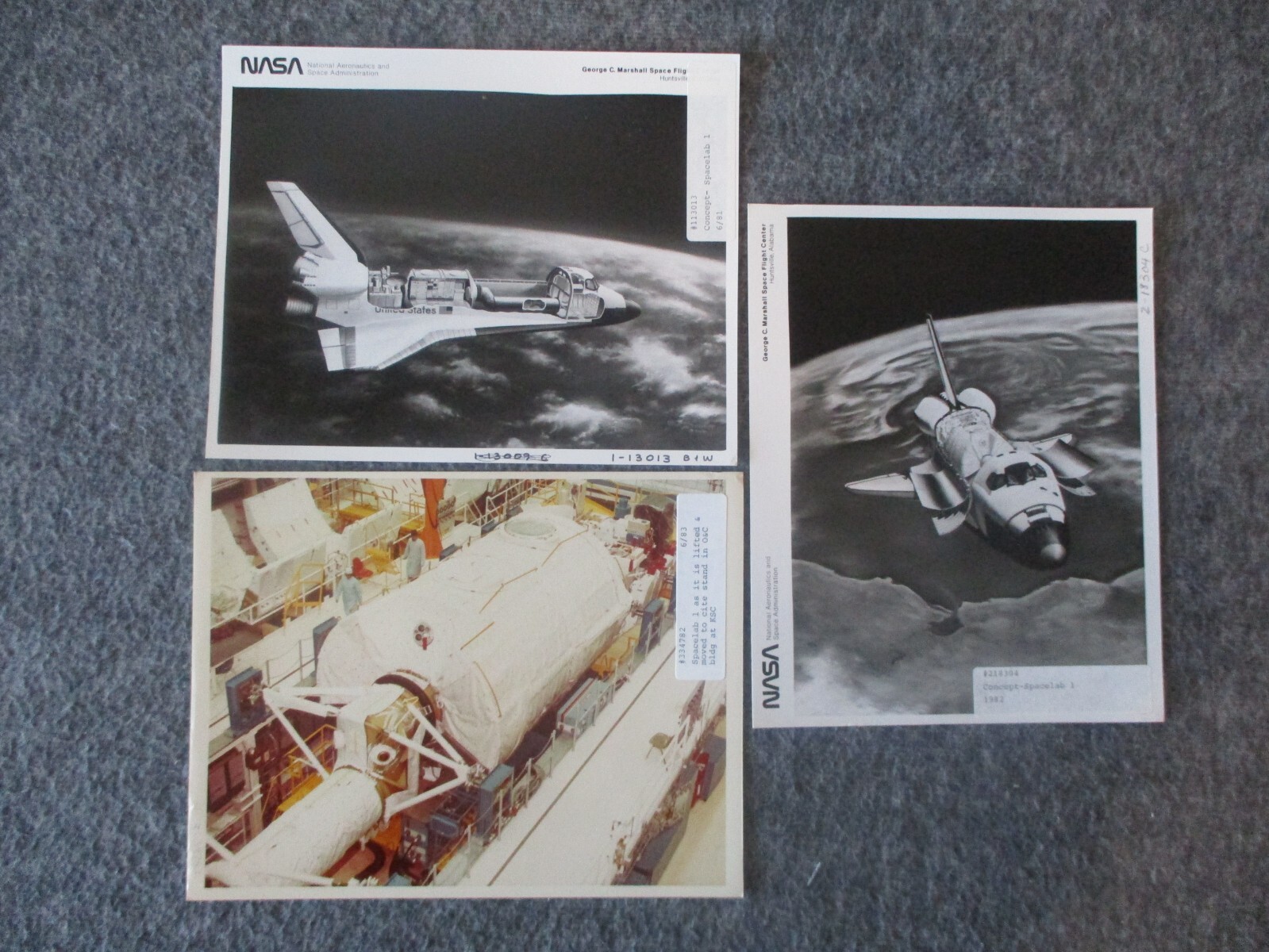 NASA MSFC SPACE SHUTTLE SPACELAB 1 1st GEN ARTIST CONCEPT & LAUNCH READY PHOTOS NASA MSFC SPACE SHUTTLE SPACELAB 1 1st GEN ARTIST CONCEPT & LAUNCH READY PHOTOS