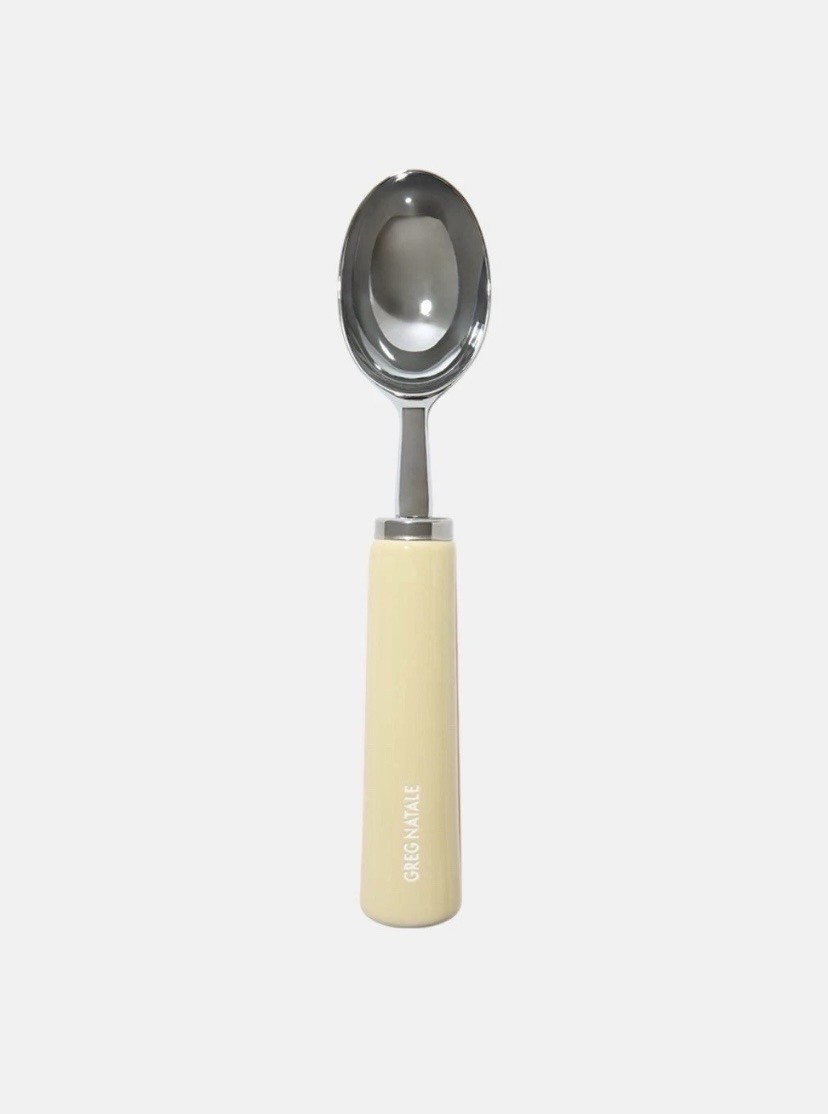 Greg Natale Floral Ice Cream Scoop Yellow Ceramic Designer Tableware Brand New
