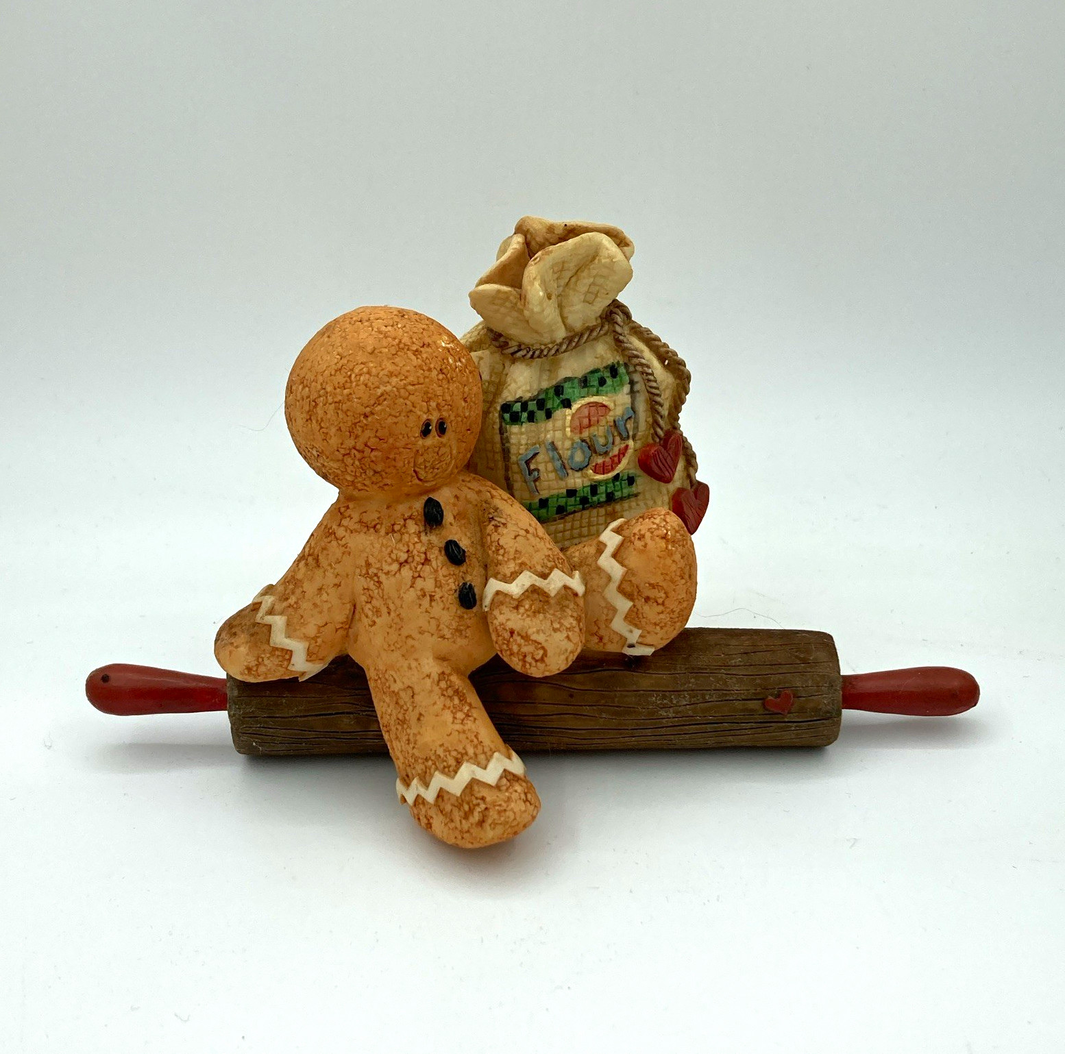 Sarah's Attic Yummykins 6426 Flower Gingerbread Man Figurine Limited Ed 1996