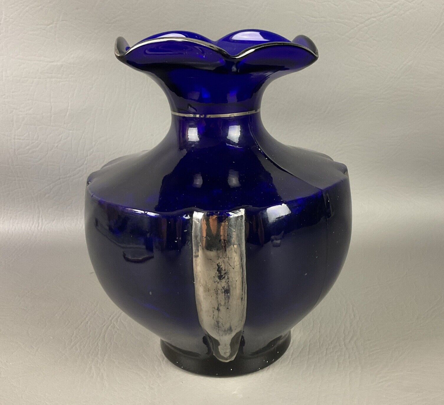 McKee Cobalt Blue Glass Vase