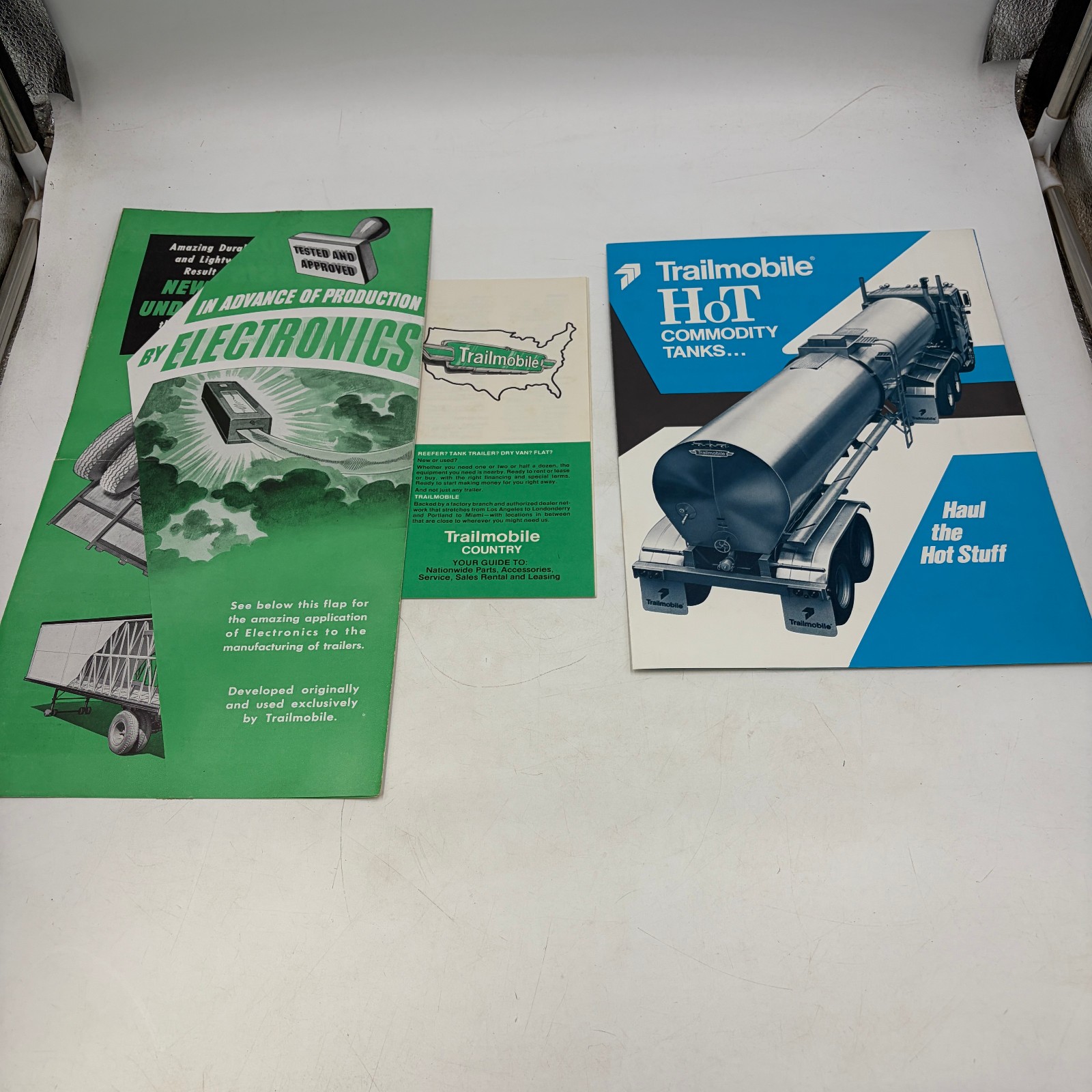 Vintage Trailmobile Trailer Brochure Lot 3 Hot Commodity Tanks Van Dealer Guide