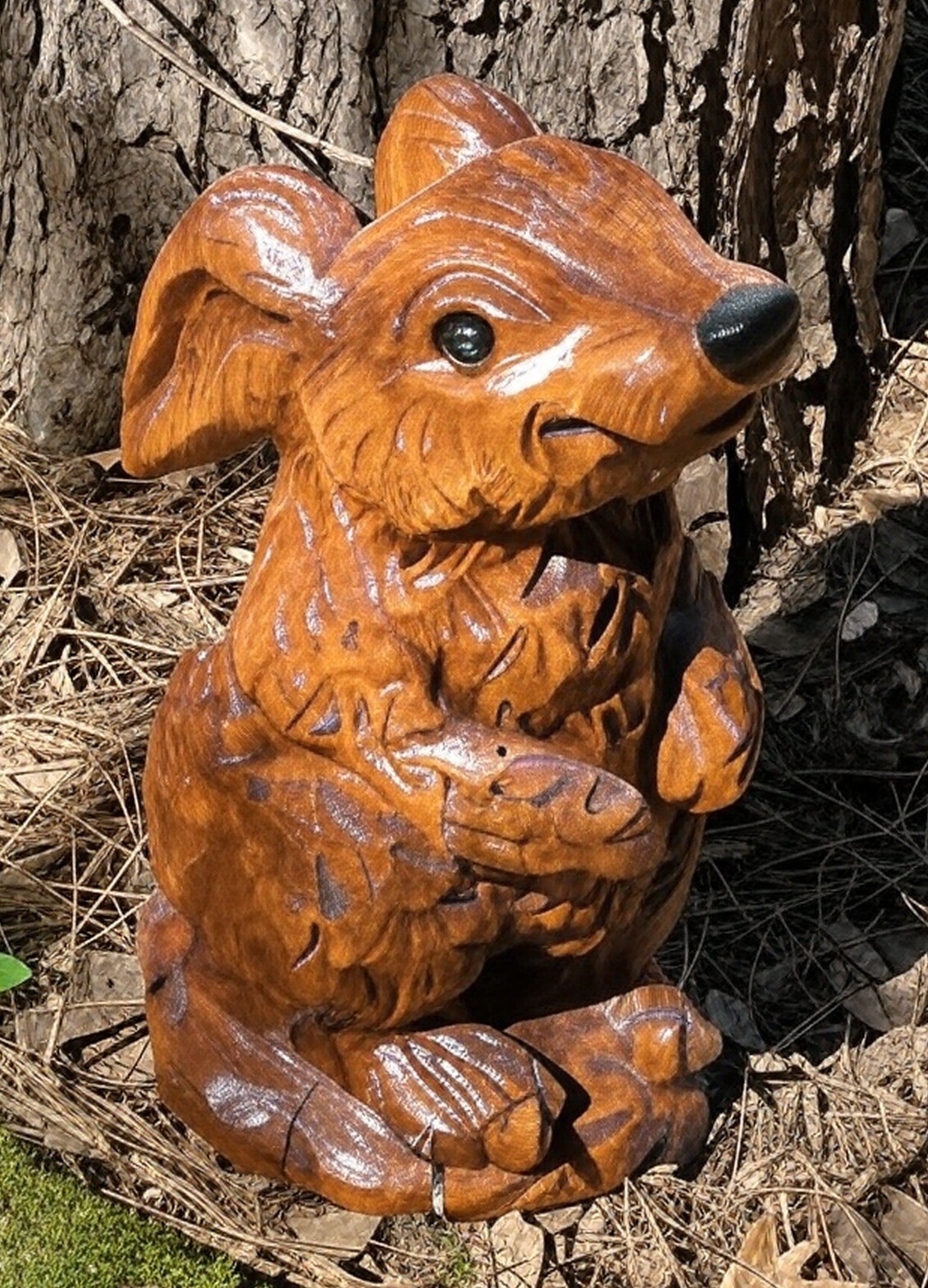 1 of a Kind Yellowstone Nat. Park Origin 25 Year Old Hand-Carved Walnut Rabbit 1 of a Kind Yellowstone Nat. Park Origin 25 Year Old Hand-Carved Walnut Rabbit