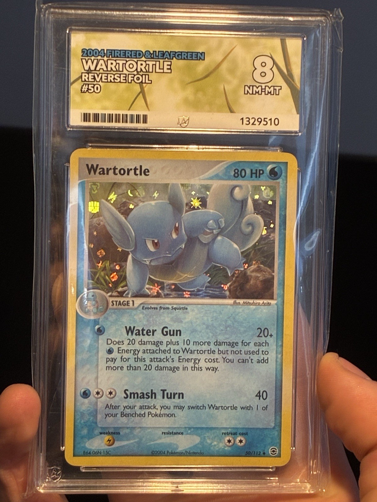 Pop 69 PSA Wartortle 50/112 EX FireRed & LeafGreen Reverse Holo Ace 8