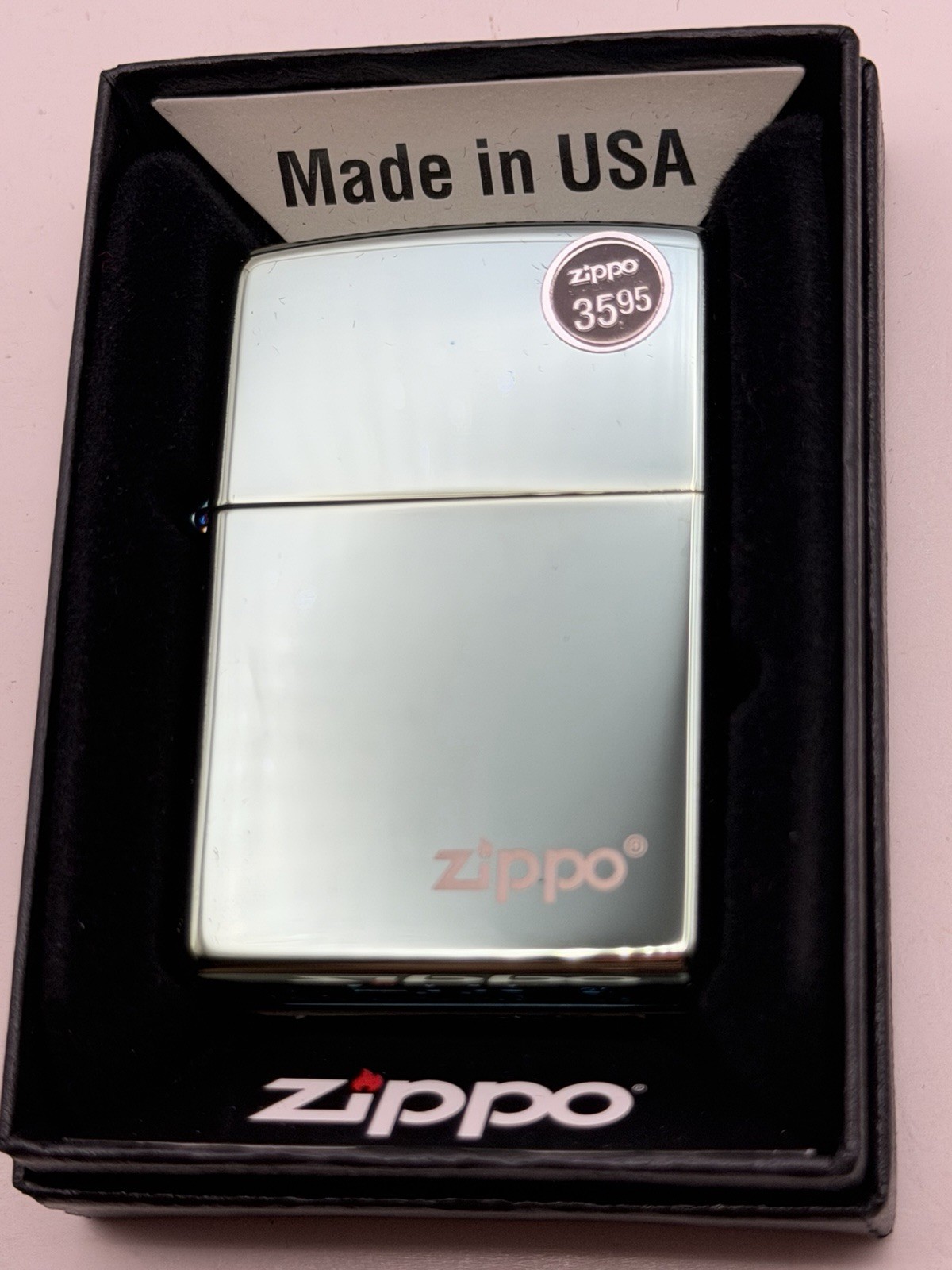 Zippo Logo High Polish Teal Zippo Lighter New 49191ZL
