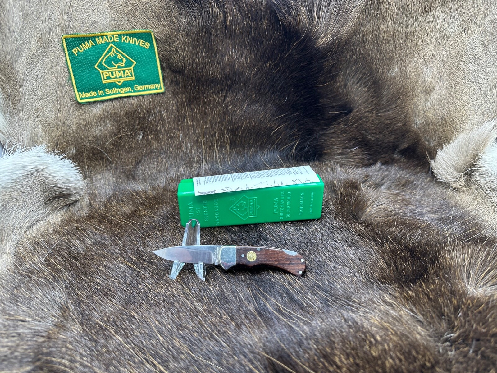 1985 Puma 700 Mini 4 Star Folder Knife With Jacaranda Handles Mint Factory Box