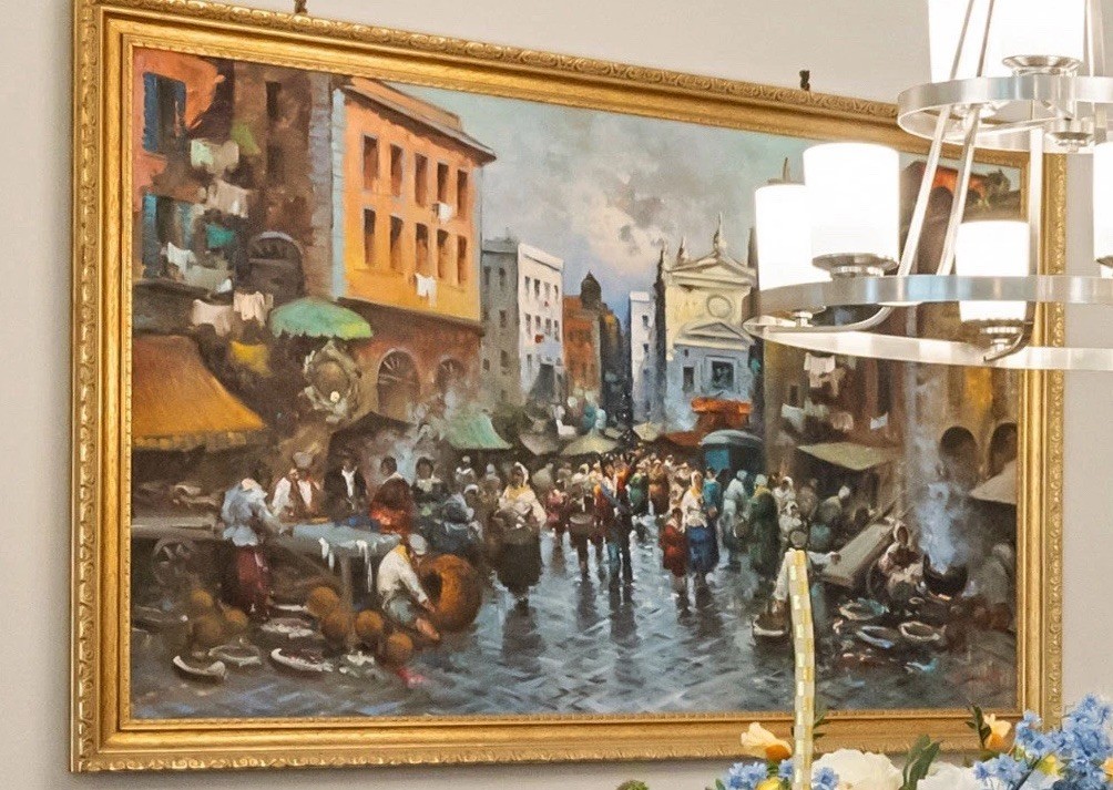 Oil Painting setting Early 19th Century Europe Oil Painting setting Early 19th Century Europe