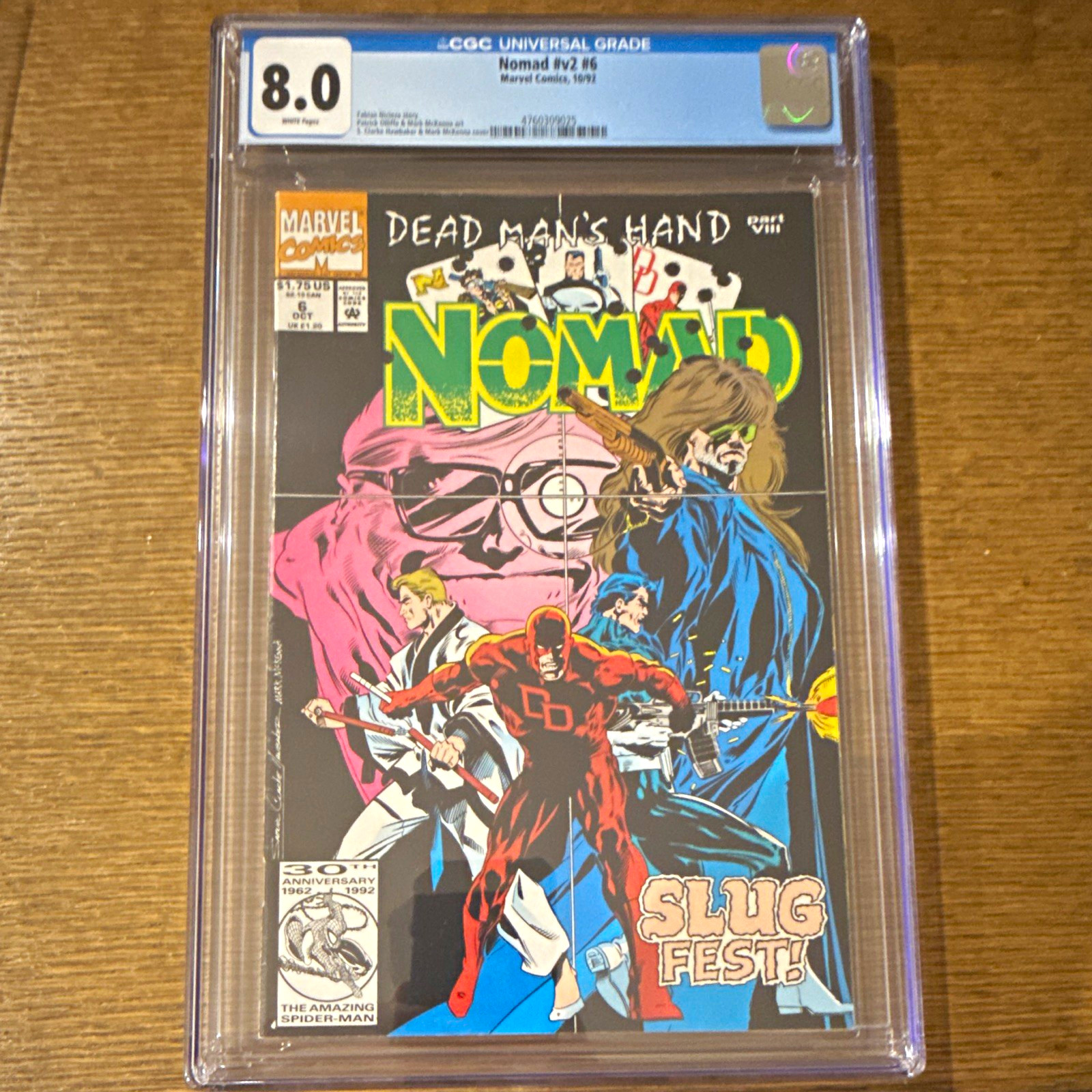 Nomad #6 CGC 8.0 White Pages Superheroes Marvel Comics 1992 Nicieza #4760309025