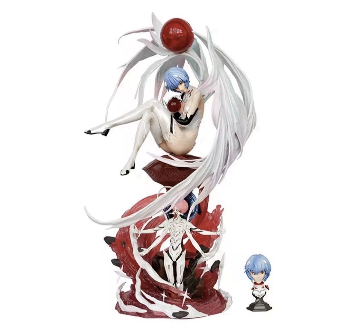    Rei Ayanami Evangelion Angel Version Figure PVC Statue Collectible Boxed