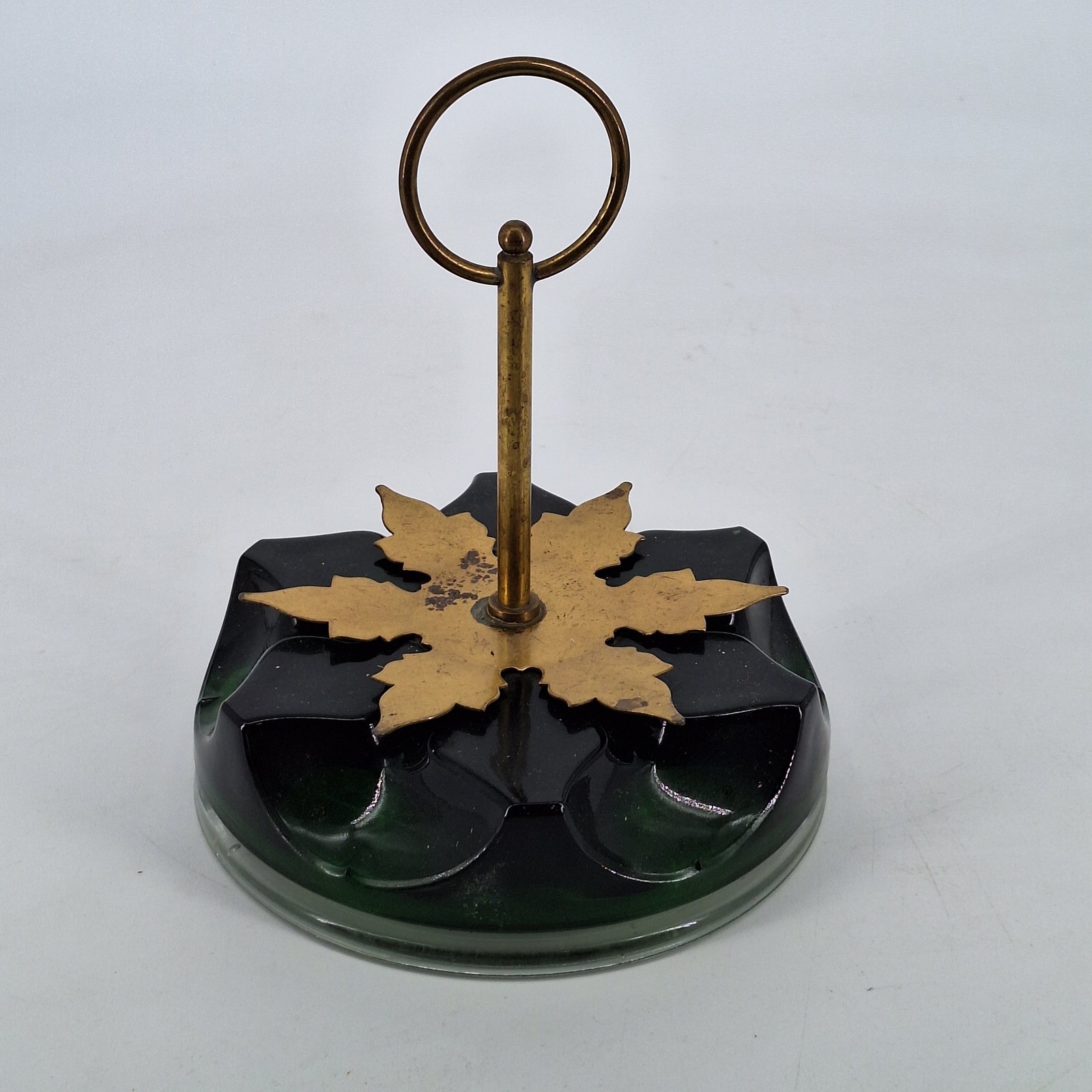 Vtg Green Rubel Glass Co Lazy Susan Centerpiece But No Tray Vtg Green Rubel Glass Co Lazy Susan Centerpiece But No Tray