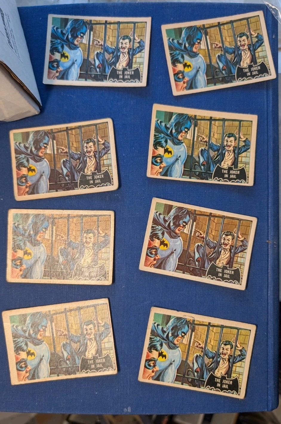 Lot Of 8 1966 A&BC Batman #13 The Joker In Jail GD Avg UK Tougher V Topps Black