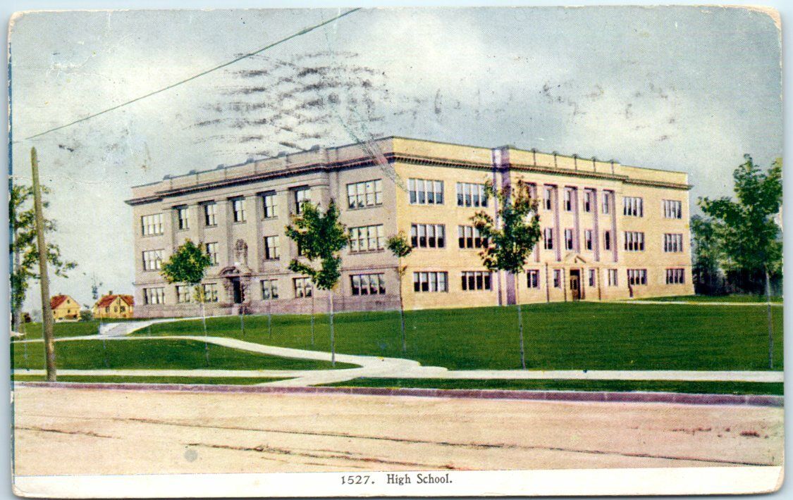 Postcard - High School