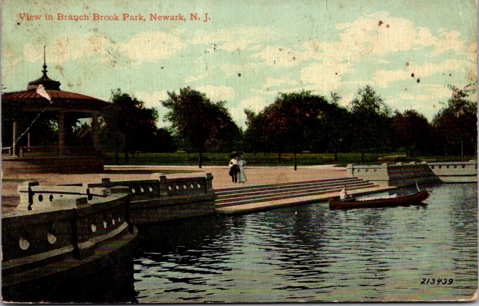 View of Branck Brook Park , Newark , NJ , 1913