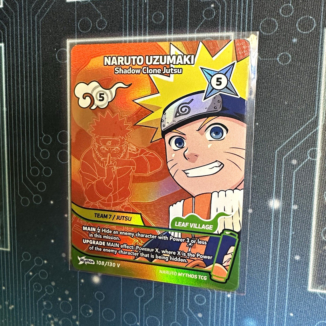 Mythos Naruto Uzumaki Shadow Clone Jutsu Naruto Mythos TCG Holo #108/130 V EN Mythos Naruto Uzumaki Shadow Clone Jutsu Naruto Mythos TCG Holo #108/130 V EN