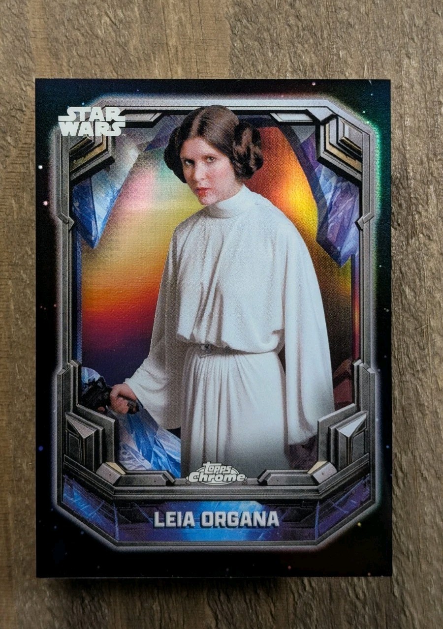 2026 Topps Chrome Star Wars Leia Organa #COS-1 Cosmic Crystals