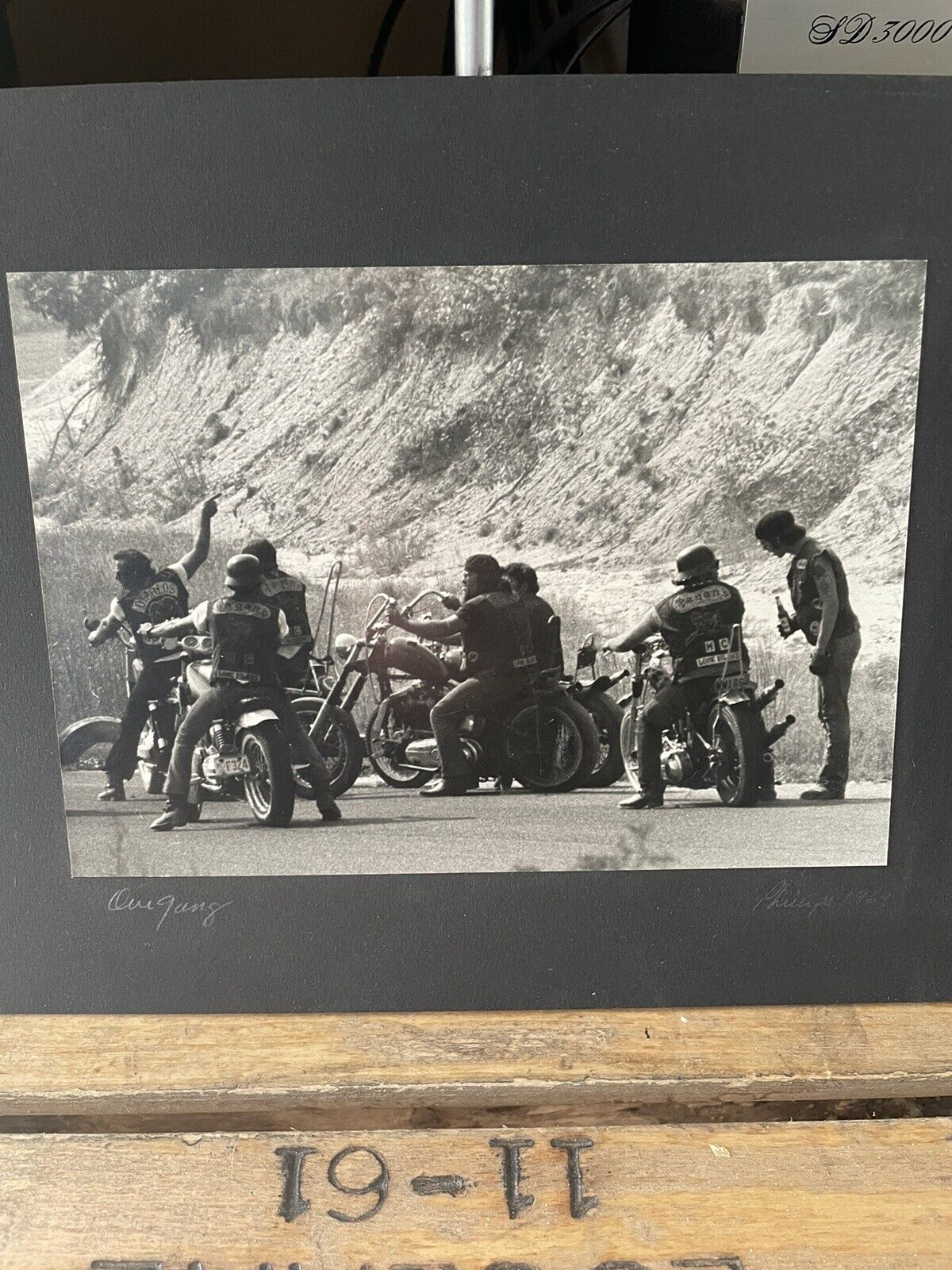 Vintage Original Outlaw Biker MC Photo Pagan’s Diablo’s 1969 Signed Long Island