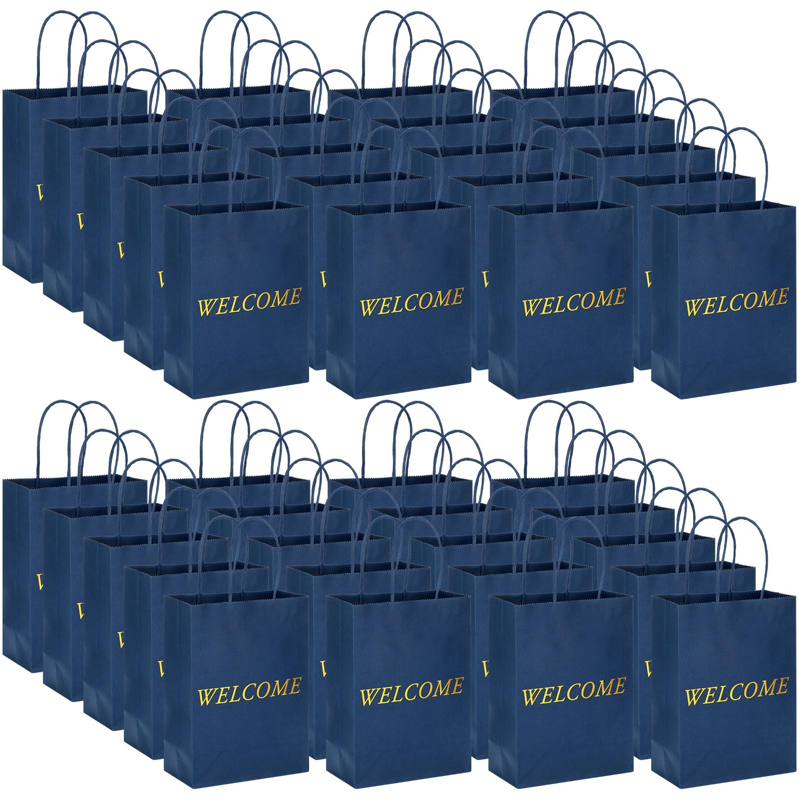 Jexine 100 Welcome Gift Bags 5.9x3.1x8.1