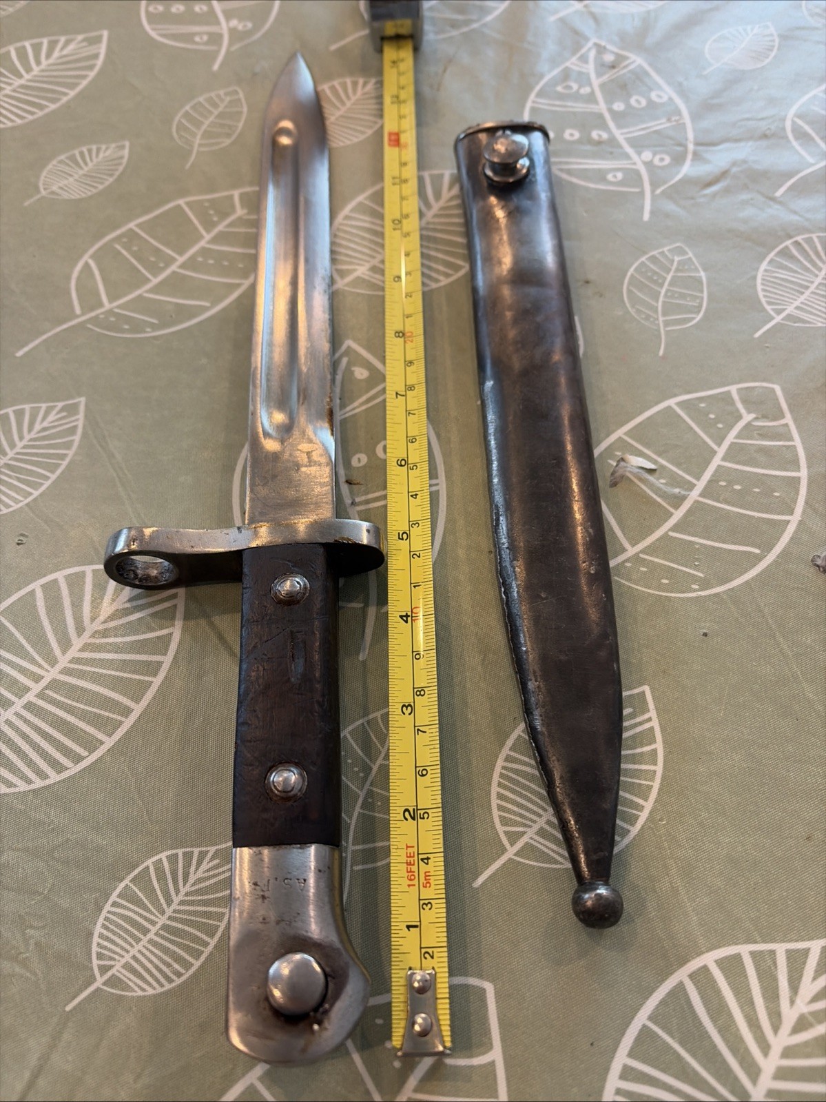 Antique Chilean M1895 Mauser Bayonet & Scabbard – Weyersberg Kirschbaum Solingen