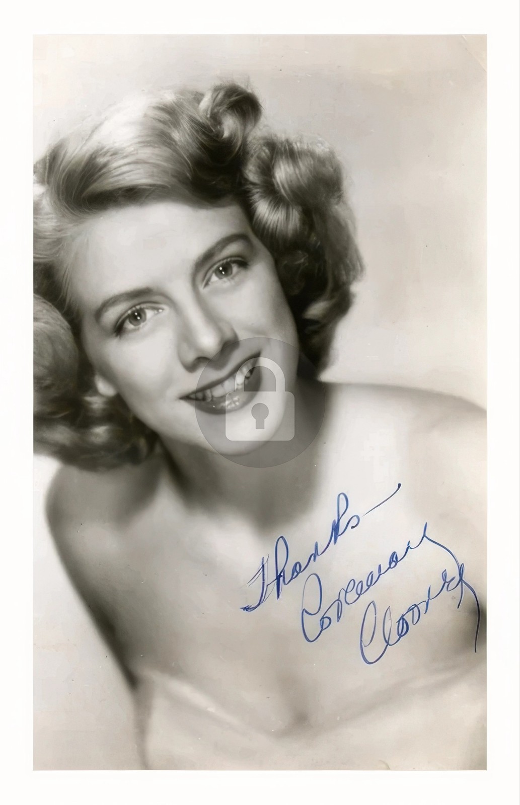 Rosemary Clooney Signed Autograph Photo Postcard COPY