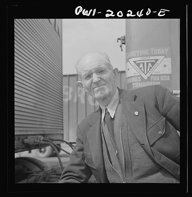 Photo:Baltimore Maryland Pop Ward Associated Transport Truck Driver 1943
