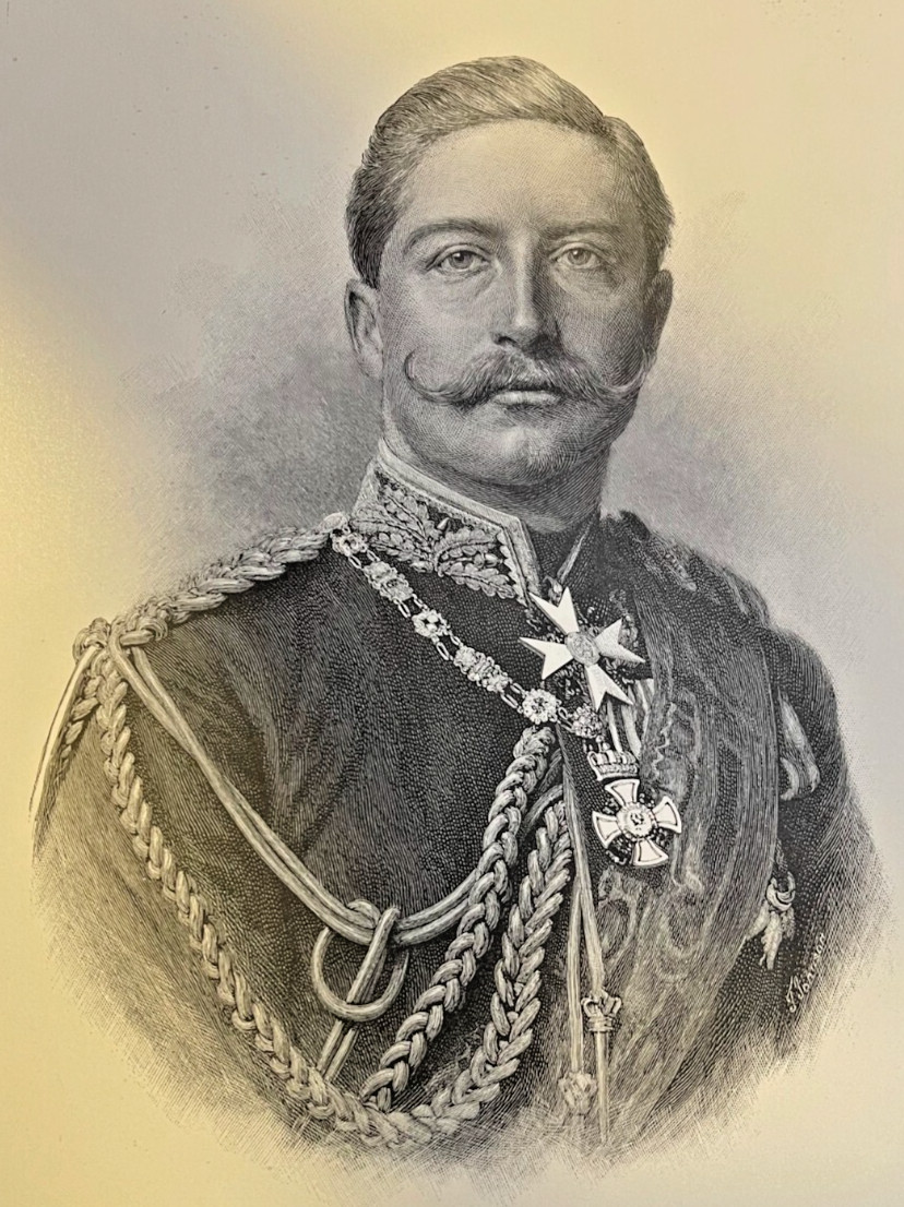 1891 Vintage Magazine Illustration William II Emperor of Germany