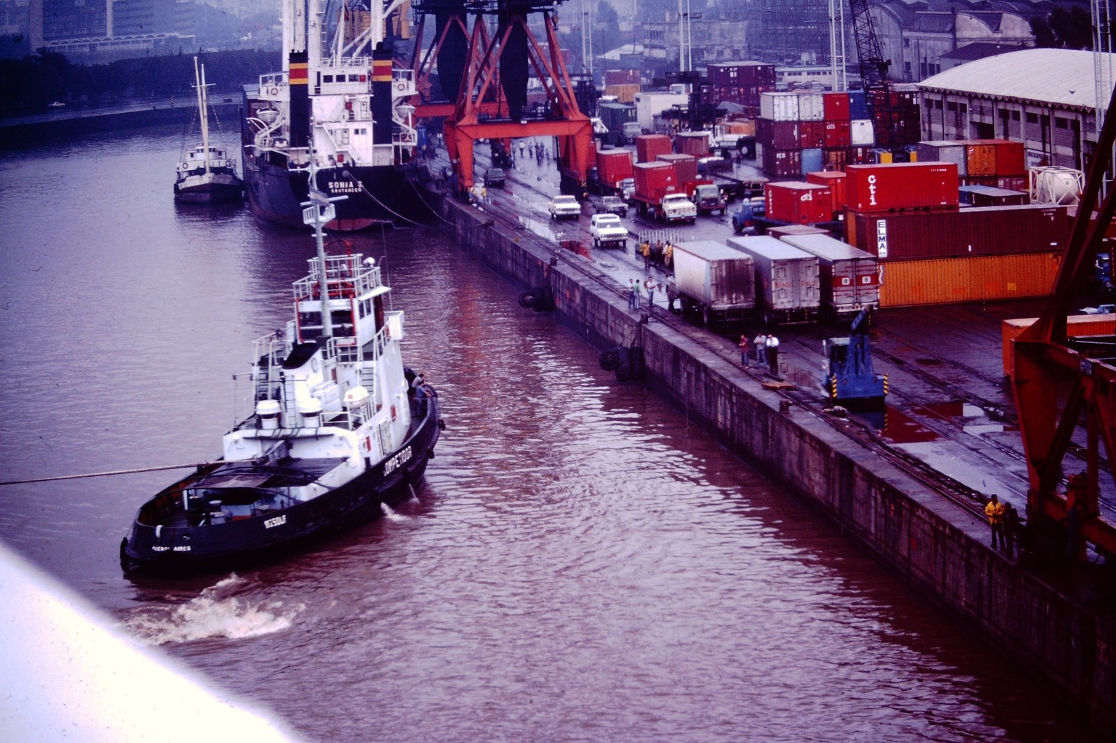 JUNE 1981 Sonia S Ship  Tugboats Slide BU-G