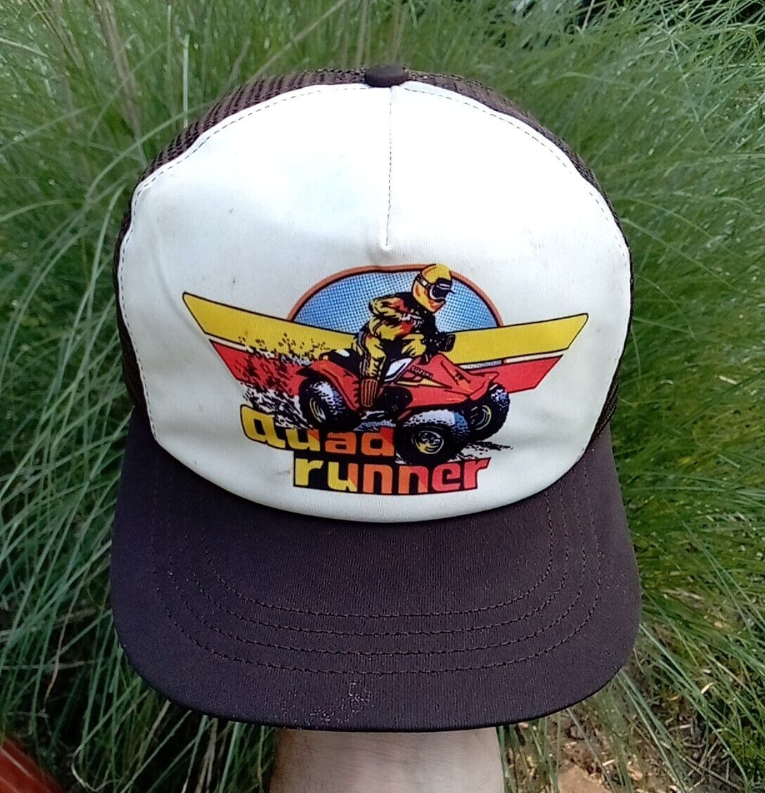 Original Vintage  SUZUKI QUAD RUNNER Snapback Trucker Hat - Display Only?